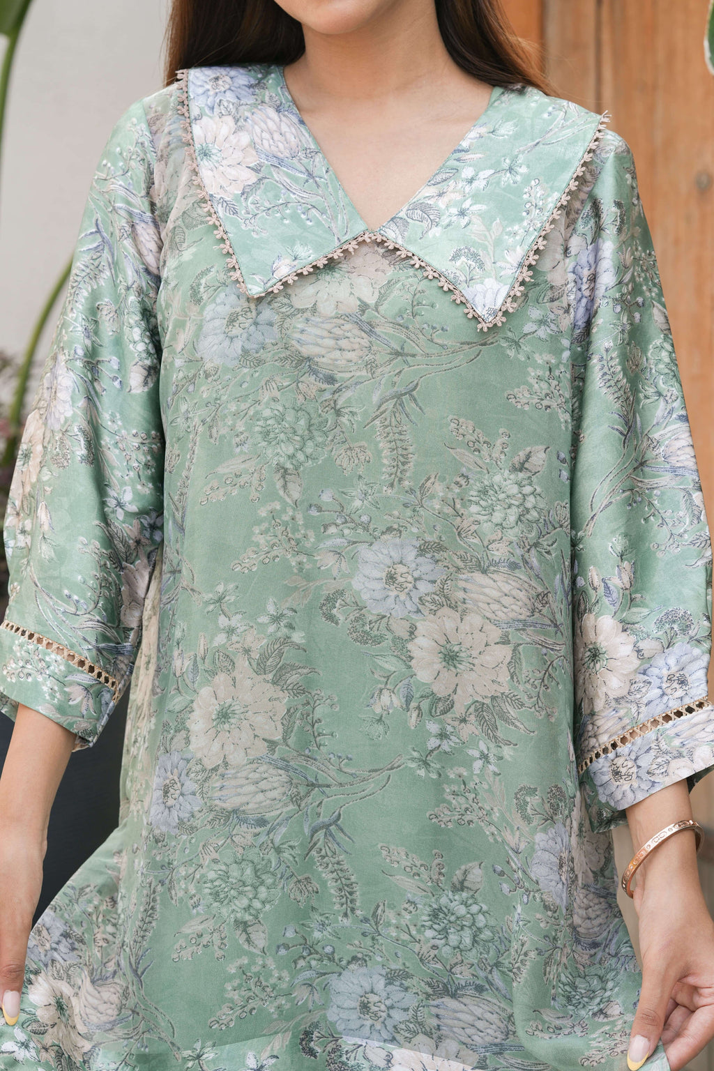 Mint Pastel Floral Co-ord Set