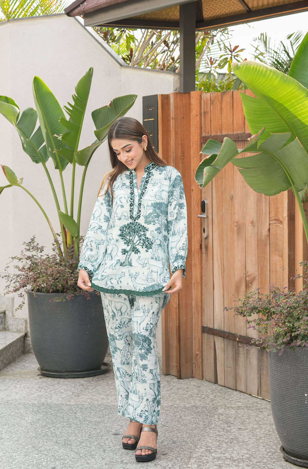 Forest Tales Embroidered Kurta Set