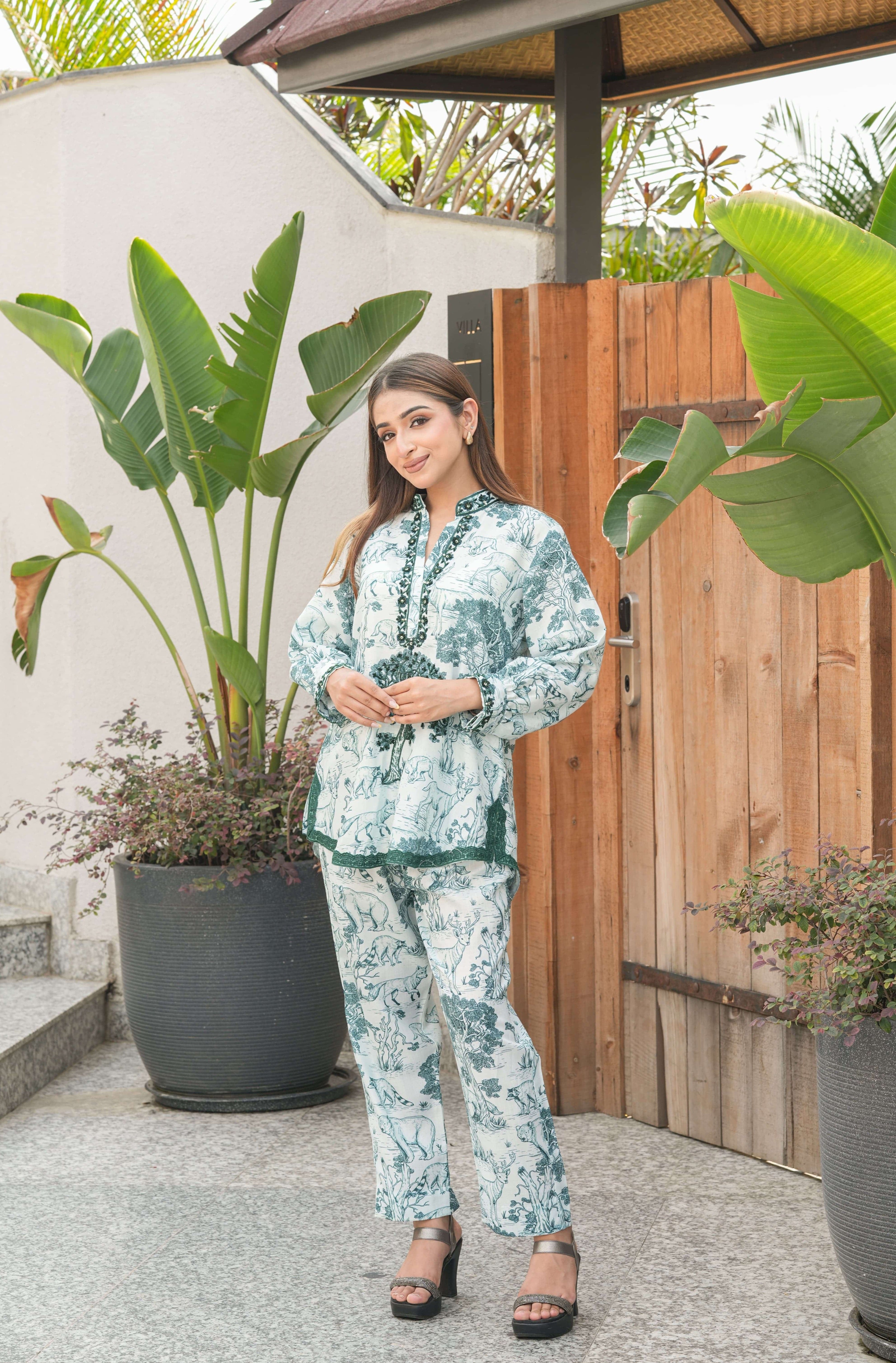 Forest Tales Embroidered Kurta Set