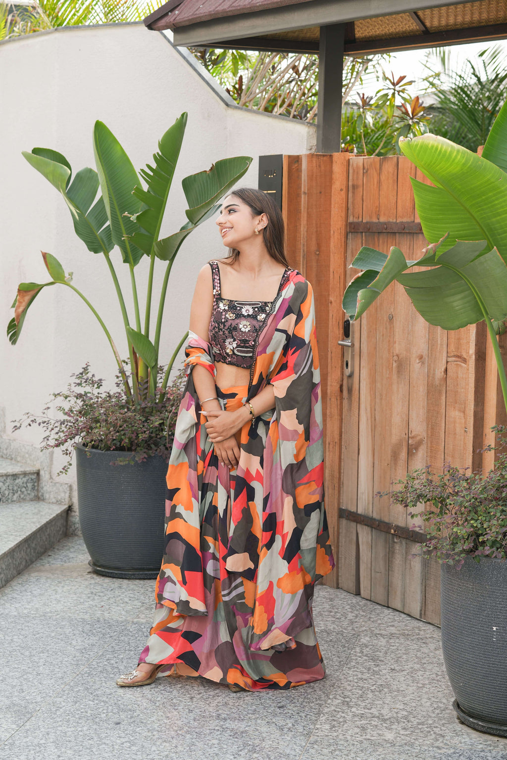 Kaleidoscope Abstract Kaftan Set